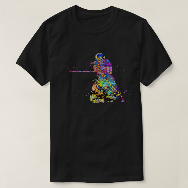 Kendo praktizierender 1 T-Shirt (Design vorne)