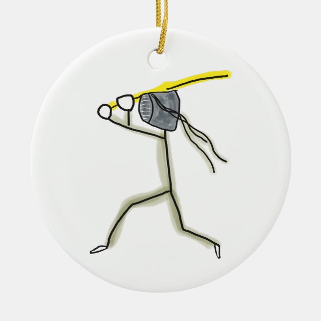 Kendo Stickman Keramik Ornament (Vorne)