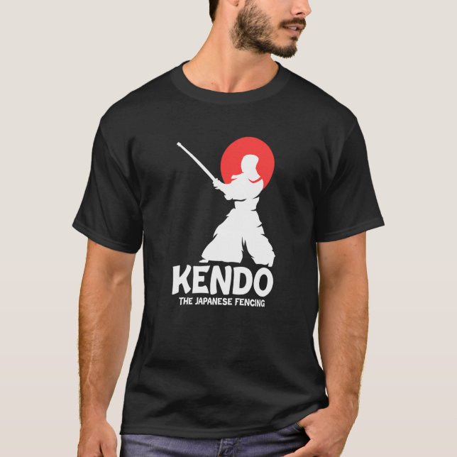 Kendo The Japanese Fencing Swordfighter Martial Sh T-Shirt (Vorderseite)