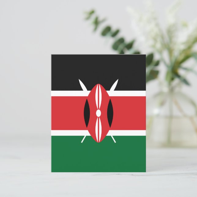 Kenia-Flagge (Stehend Vorderseite)