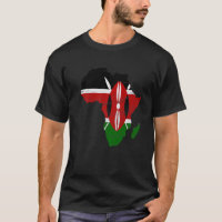 Kenia-Flagge Afrika Kontinent Silhouette Geschenk 