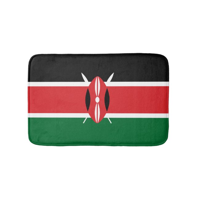 Kenia-Flagge Badematte (Vorderseite)