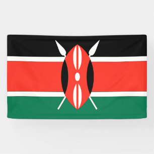 Kenia-Flagge Banner