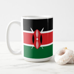 Kenia-Flagge Kaffeetasse