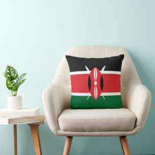 Kenia-Flagge Kissen