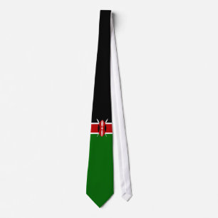 Kenia-Flagge Krawatte