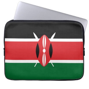 Kenia-Flagge Laptopschutzhülle