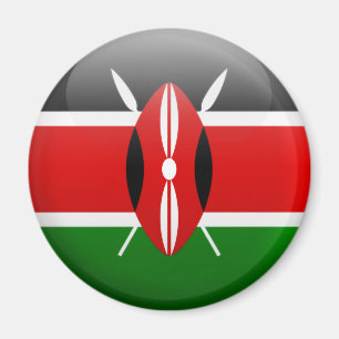 Kenia-Flagge Magnet