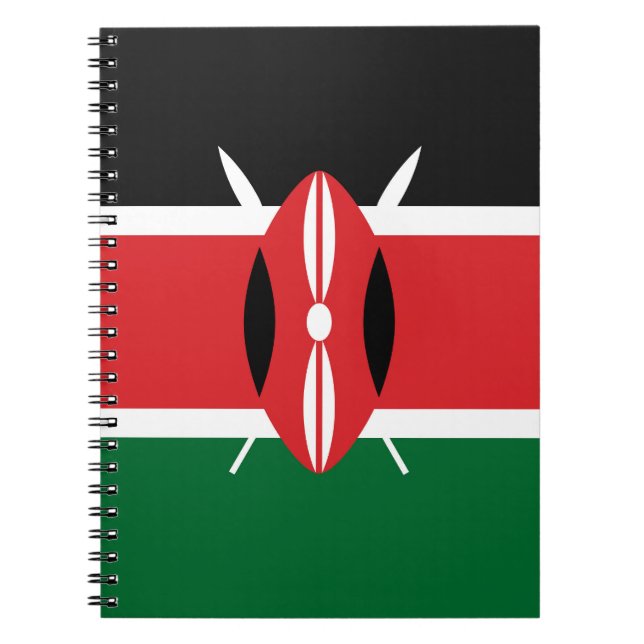 Kenia-Flagge Notizblock (Vorderseite)