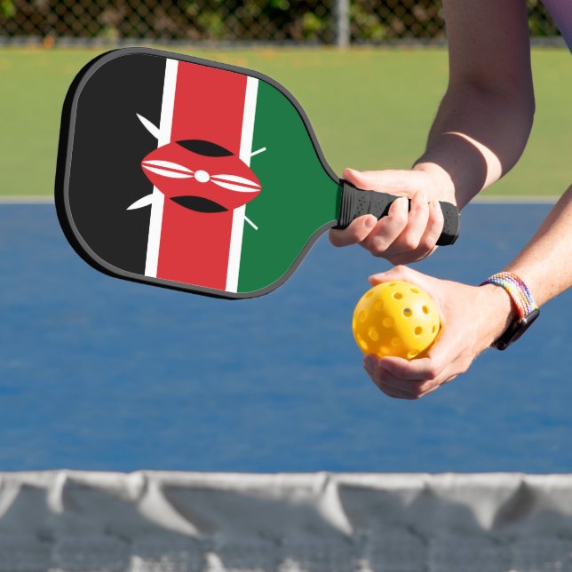Kenia-Flagge Pickleball Schläger (InSitu)