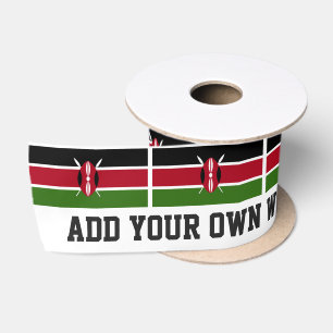 Kenia-Flagge Satinband