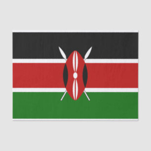 Kenia-Flagge Seidenpapier