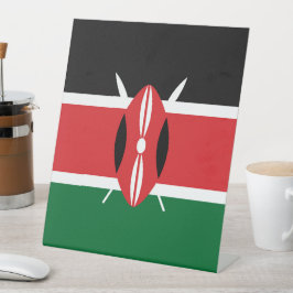 Kenia-Flagge Sockelschild