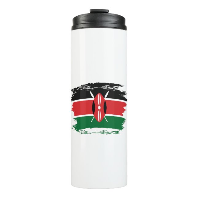 Kenia-Flagge Thermosbecher (Vorderseite)