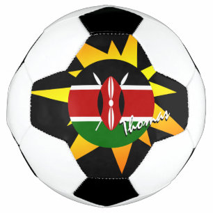 Kenia Football & Kenyan Flag / BANG Fußball