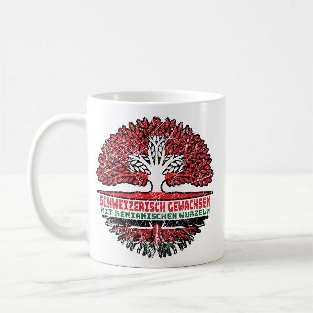 Kenia Kenianisch Schweizer Schweiz Baum Wurzel Kaffeetasse (Links)