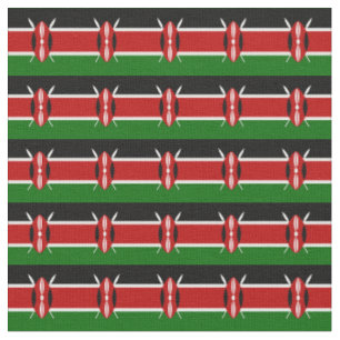 Kenia & Kenyan Flag Mode, Reise/Sport Stoff