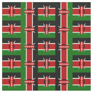 Kenia & Kenyan Flag Mode, Reise/Sport Stoff