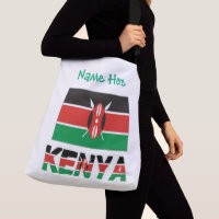Kenia Kenyan Flag Tiled Green Personalisiert