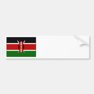 Kenia - Kenyan-Staatsflagge Autoaufkleber