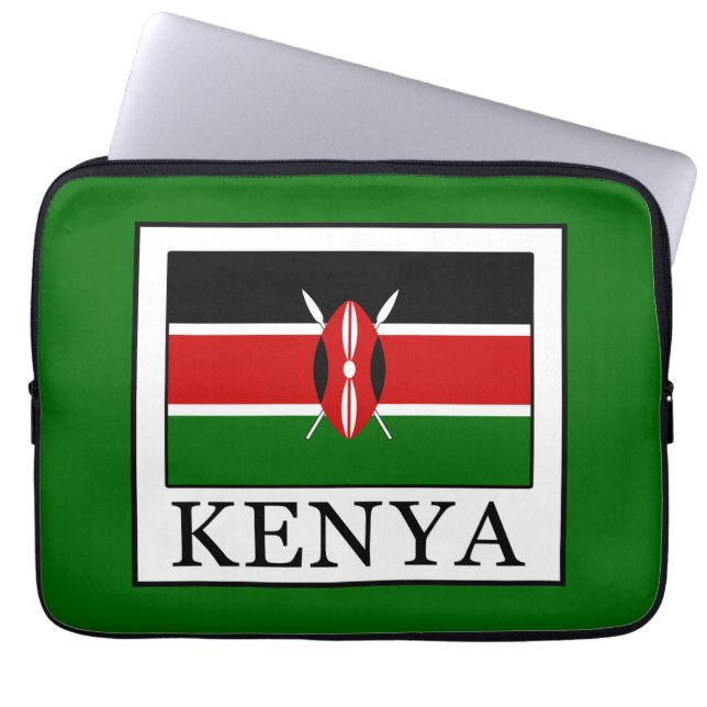 Kenia Laptopschutzhülle (Vorderseite)