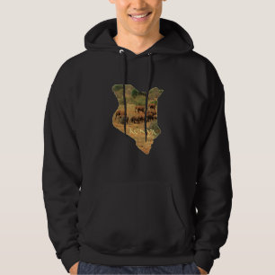 Kenia mit Elefanten in Afrika Hoodie