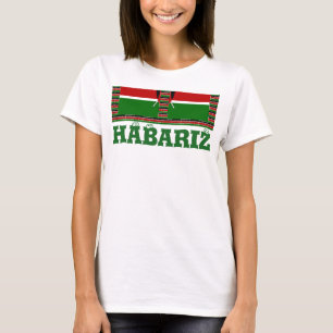 Kenia Nahtlose Miniaturflaggen-Rahmen Kunst T-Shirt