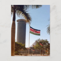 Kenia - Nairobi - Die Flaggen und Palmen