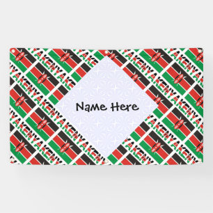 Kenia Personalisierte Kenia-Flagge Kacheln  Banner