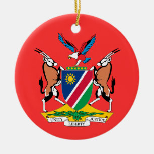 KENIA-Wappen Weihnachtsbaum-Verzierungen Keramik Ornament