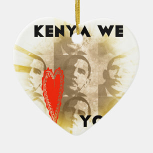 Kenia wir lieben dich Liebenswerte Perspektive Kun Keramikornament