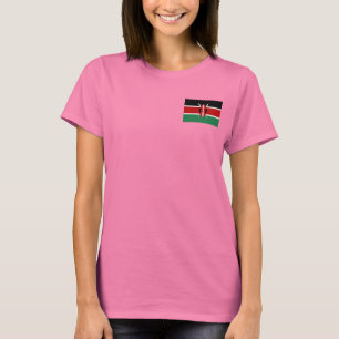 Keniaflaggen- und -karten-DK-T - Shirt