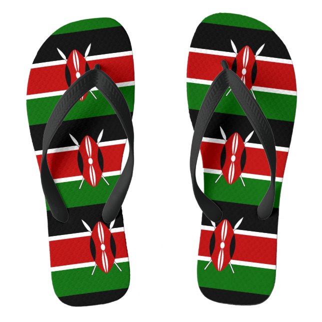kenianische Flagge Flip Flops (Fußbett)