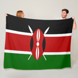 Kenianische Flagge (Kenia) Fleecedecke