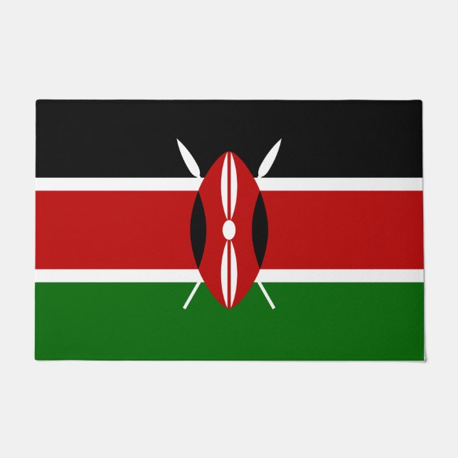 Kenianische Flagge (Kenia) Fußmatte (Vorderseite)