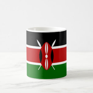 Kenianische Flagge (Kenia) Kaffeetasse