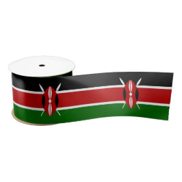 Kenianische Flagge (Kenia) Satinband