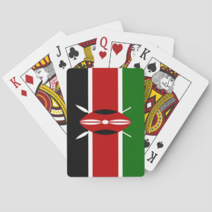 Kenianische Flagge (Kenia) Spielkarten