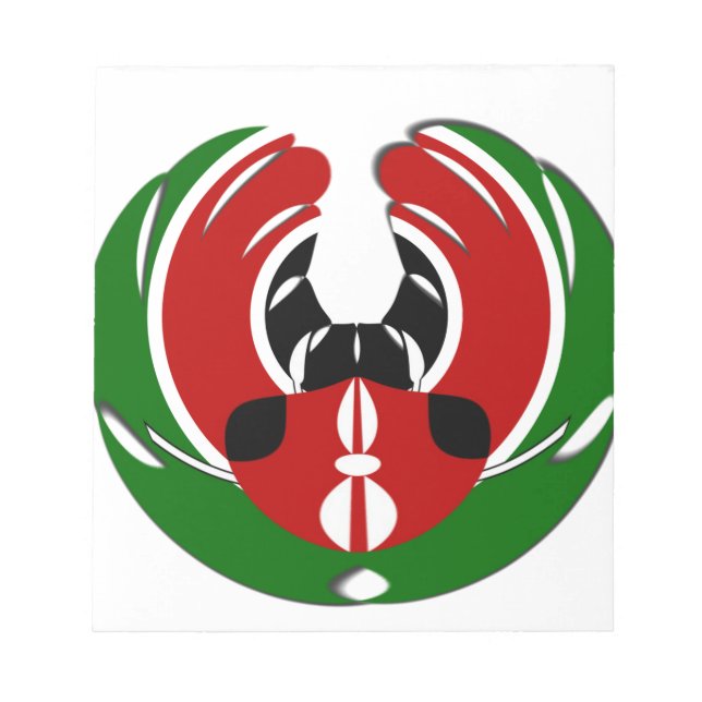 kenianische Flagge Notizblock (Vorderseite)