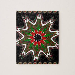 Kenianische Flaggenfarben Kunst Druck/Grafik
