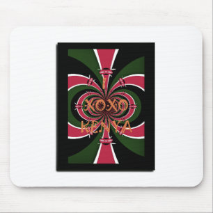 Kenianisches Reise-Geschenk – Hugs & Kisses Design Mousepad