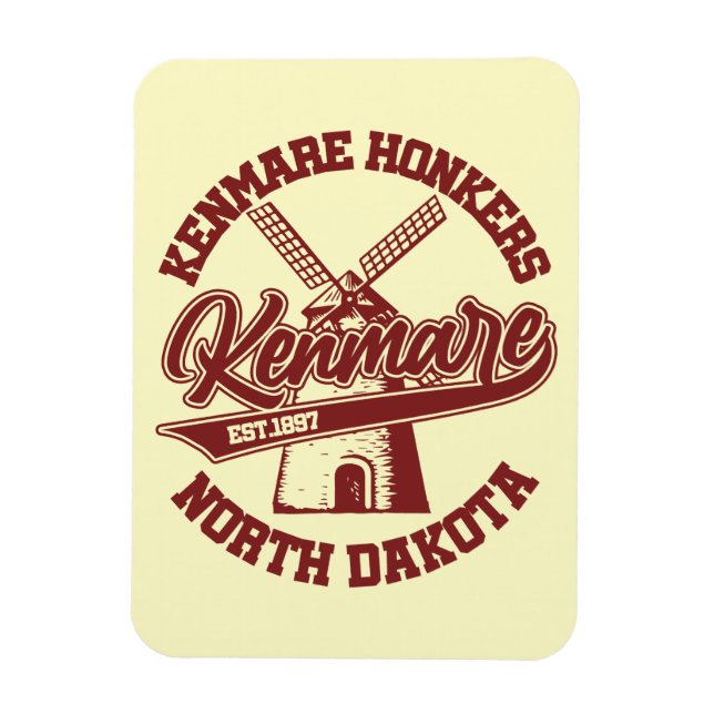 Kenmare, North Dakota Magnet (Vertikal)