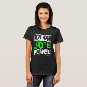Kenne deine Macht Frauen-Empowerment-Grafik T-Shirt