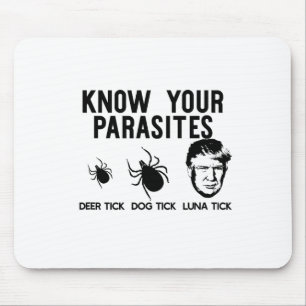 Kenne deine Parasiten Anti-Trump AF Widerstehen Lu Mousepad