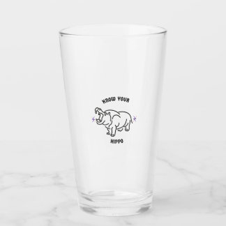 kenne deinen Nilpferd Glas