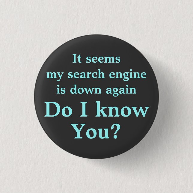 Kenne ich Sie? Knopf Button (Vorderseite)