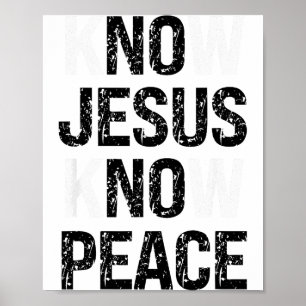 Kenne Jesus Kenne Frieden Christliche Vibes Poster