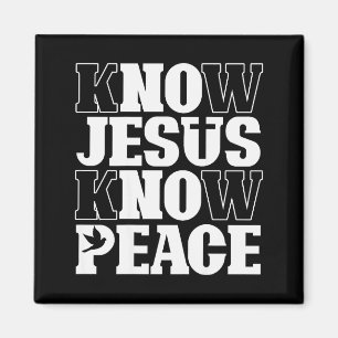 Kenne Jesus Kenne Frieden Religion Gott Kirche Chr Magnet