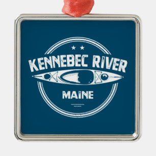 Kennebec River, Maine Ornament Aus Metall