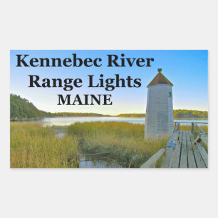 Kennebec River Range Lights, Maine Stickers